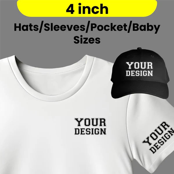 Create Your Own Designs! DTF Transfer Prints for Hats, T-Shirts, and More