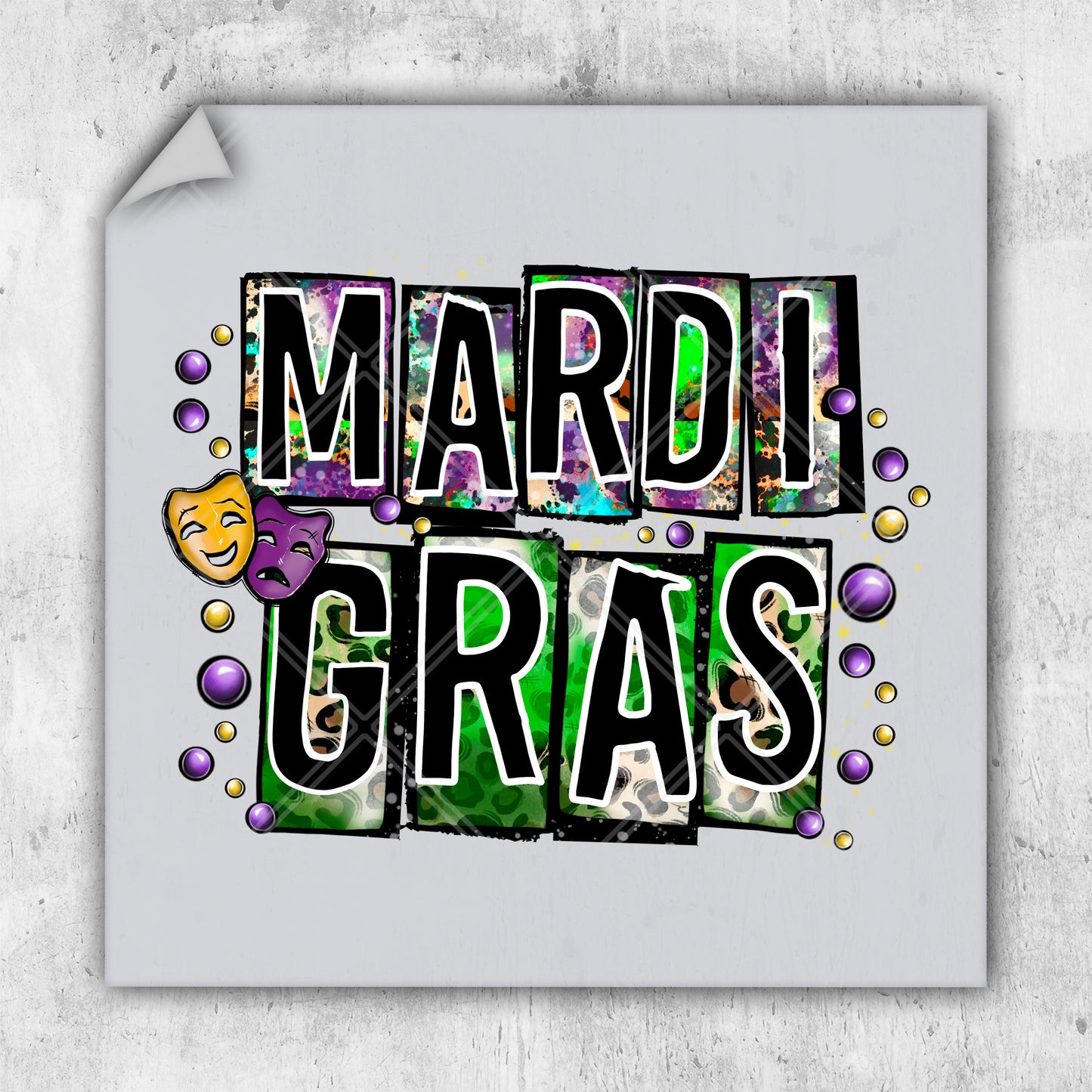 the word mardi gras is made up of letters