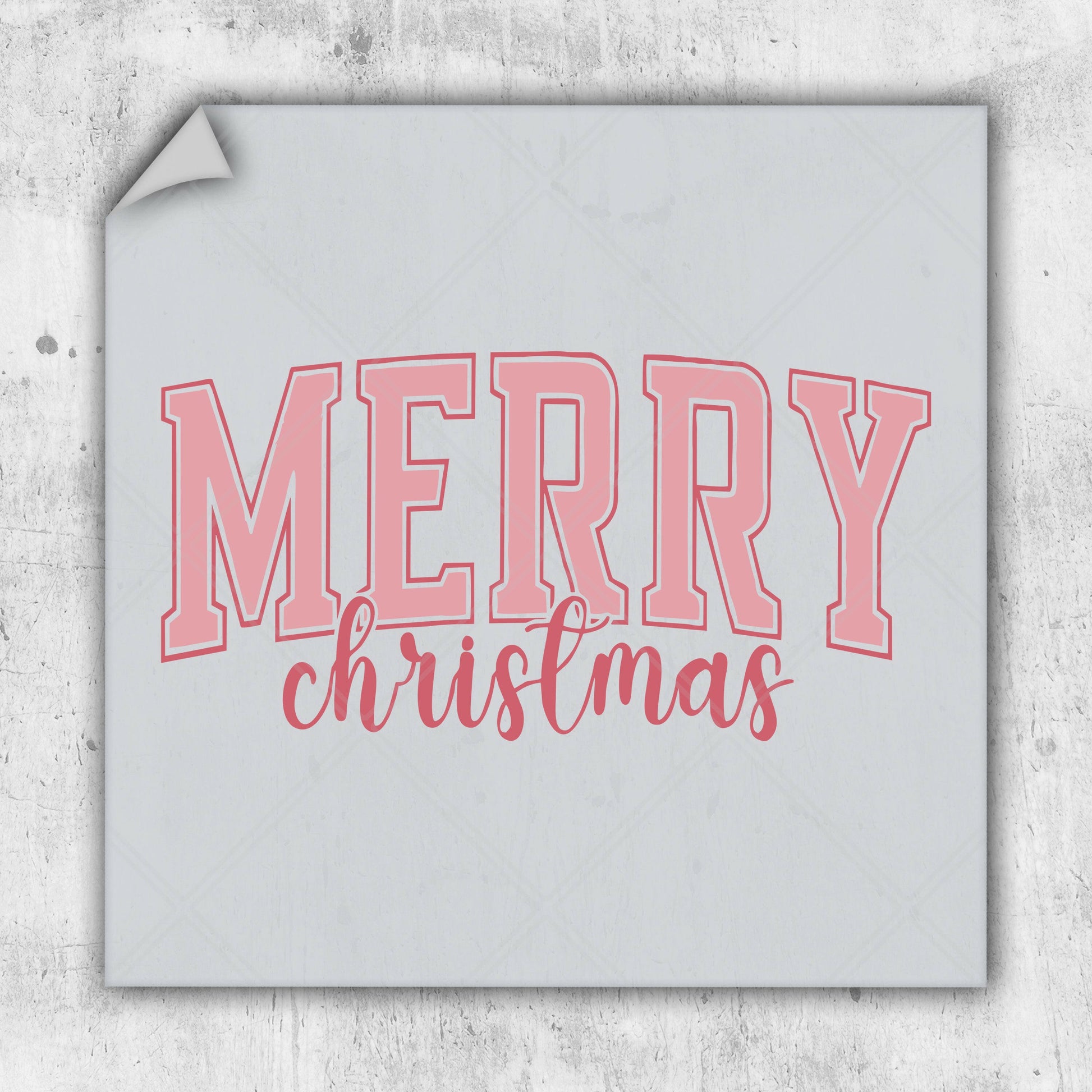 a merry christmas card with the word merry on it