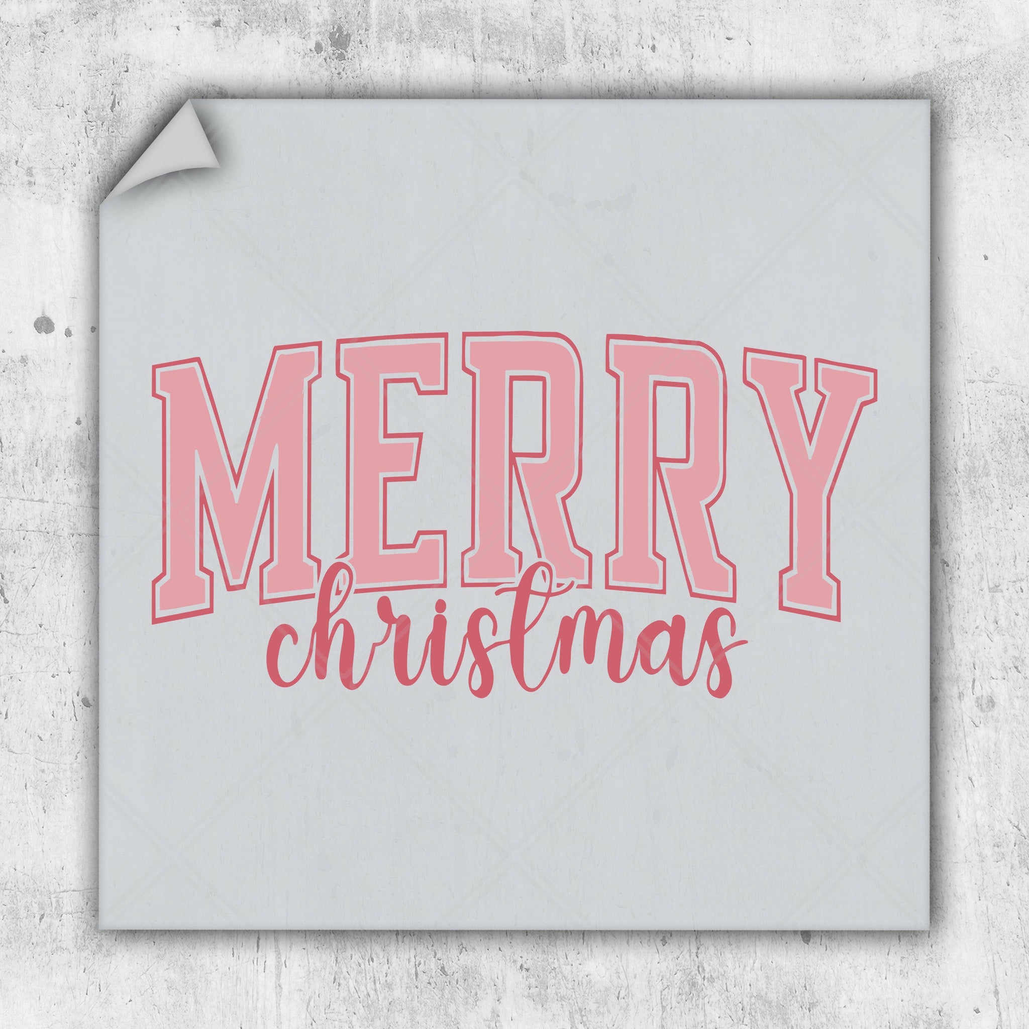 a merry christmas card with the word merry on it