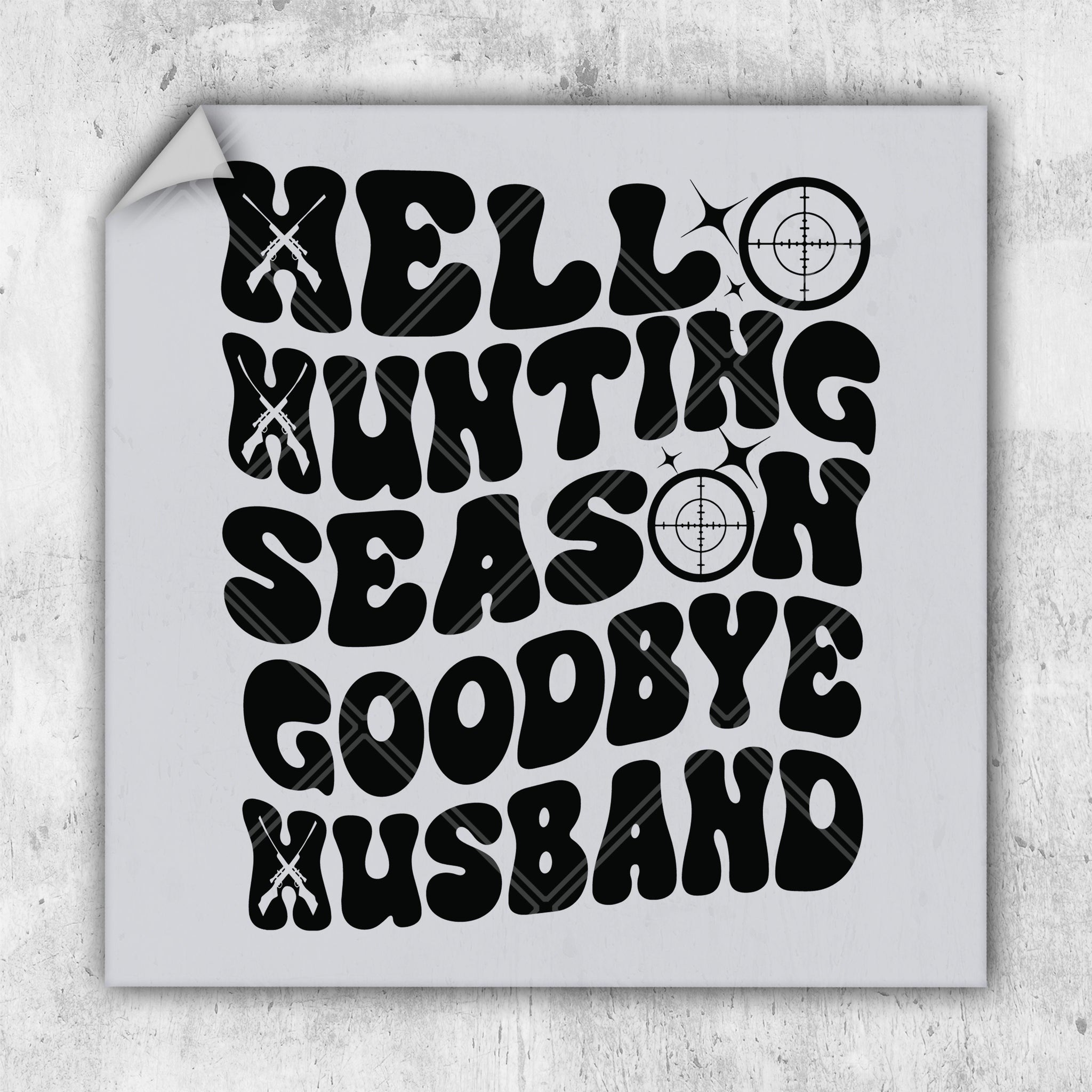 a black and white poster with the words hello, writing season goodbye, and a