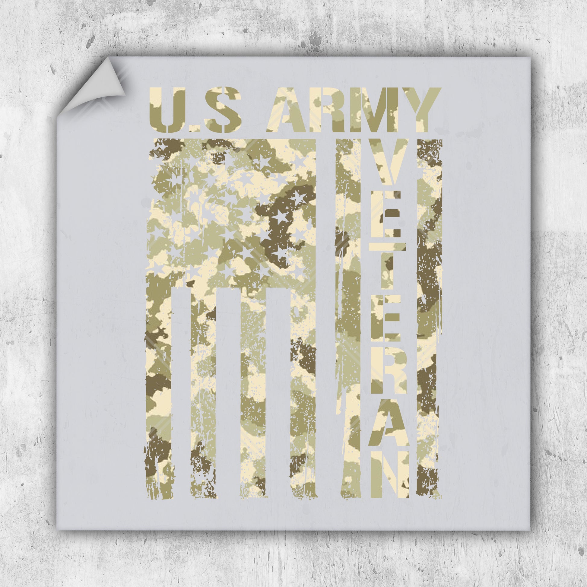 a picture of a us army poster on a wall