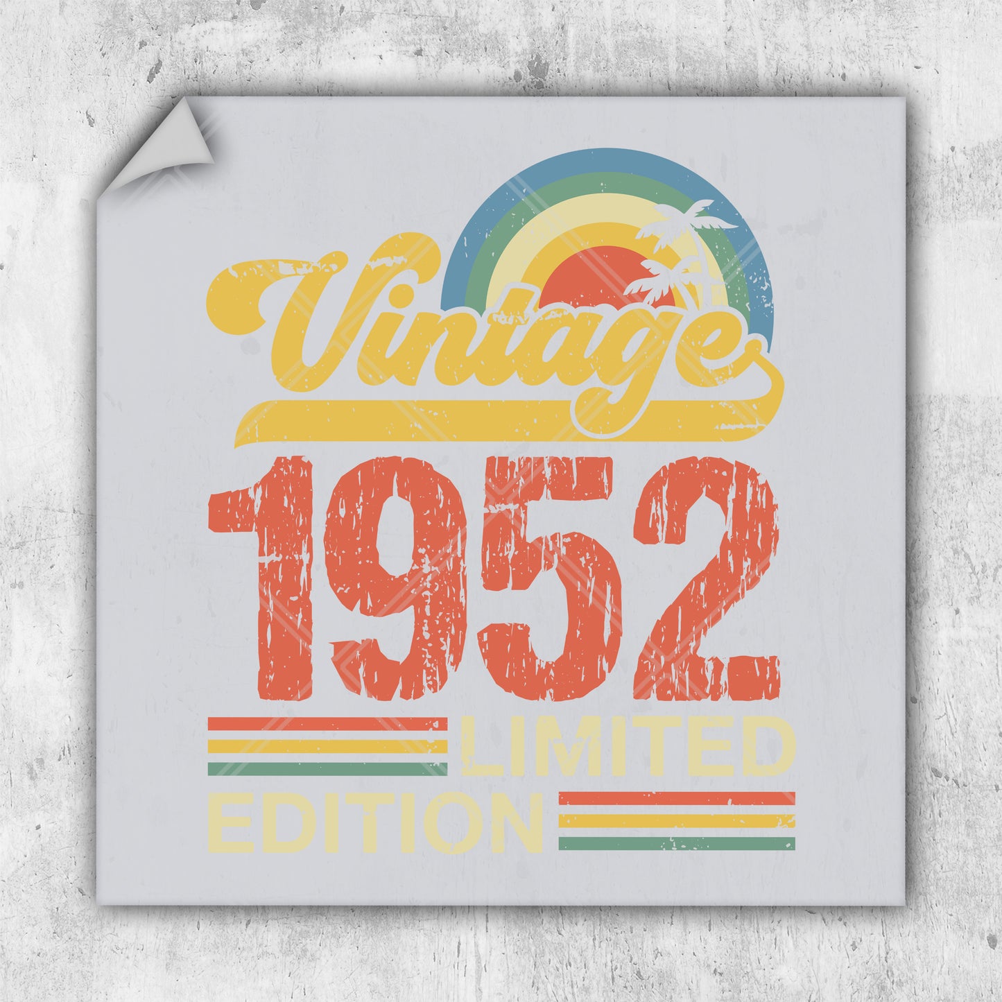 a picture of a sign that says vintage 1953 limited