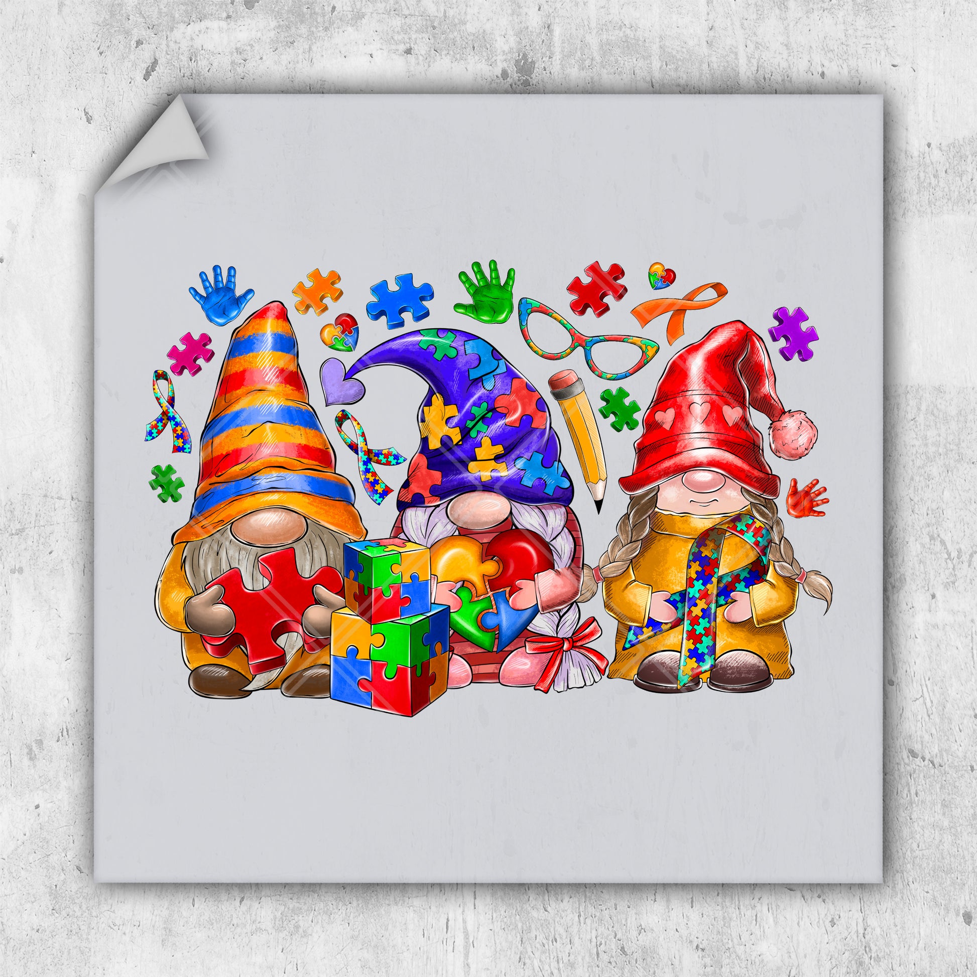 a picture of a group of gnomes with gifts