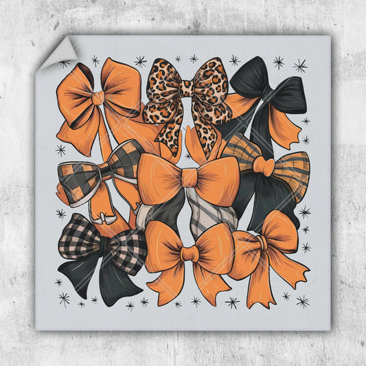 a picture of a bunch of bows on a white background