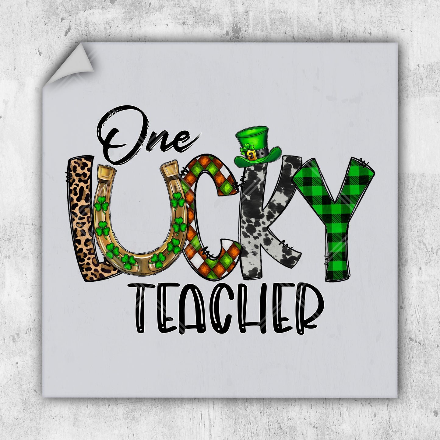 a picture of a one lucky teacher