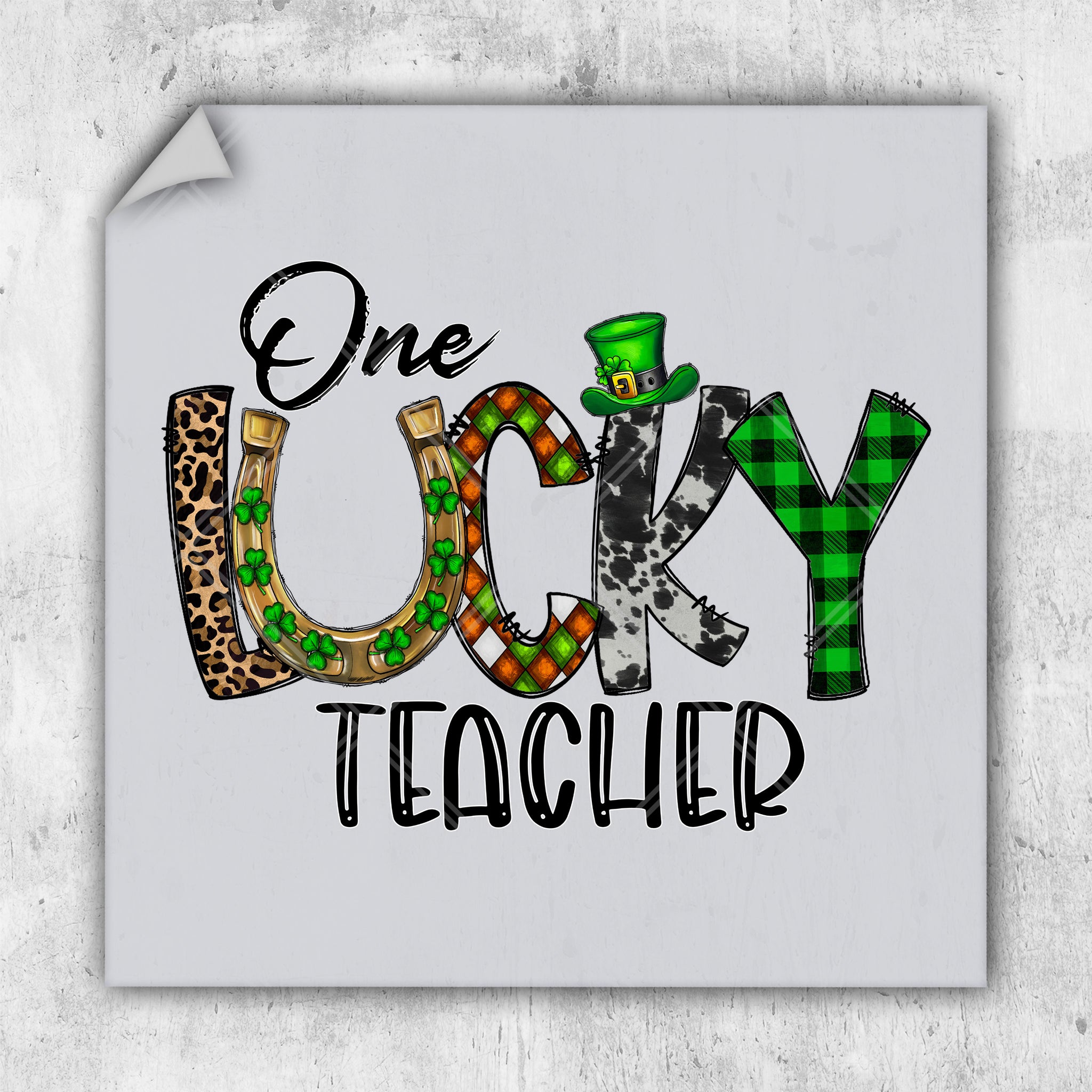 a picture of a one lucky teacher