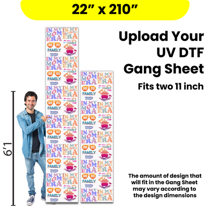 Upload Your UV DTF Gang Sheet - UV DTF Transfers - High Quality - Full Color