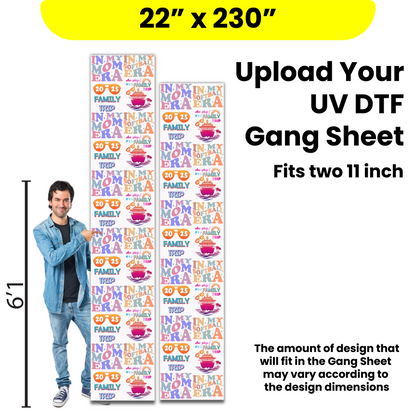 Upload Your UV DTF Gang Sheet - UV DTF Transfers - High Quality - Full Color