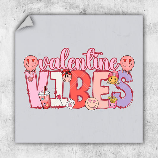 a valentine's day card with the words valentine vibes on it