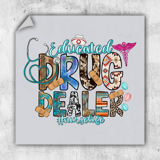 a poster with the words drug dealer inside