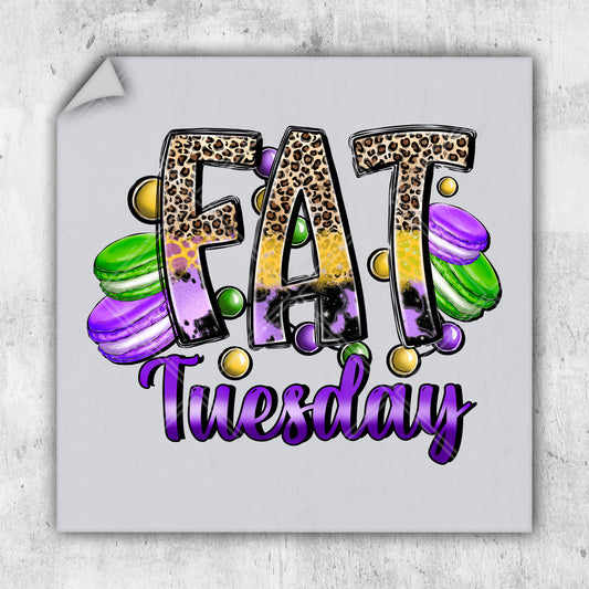 a picture of the word fat tuesday on a white background