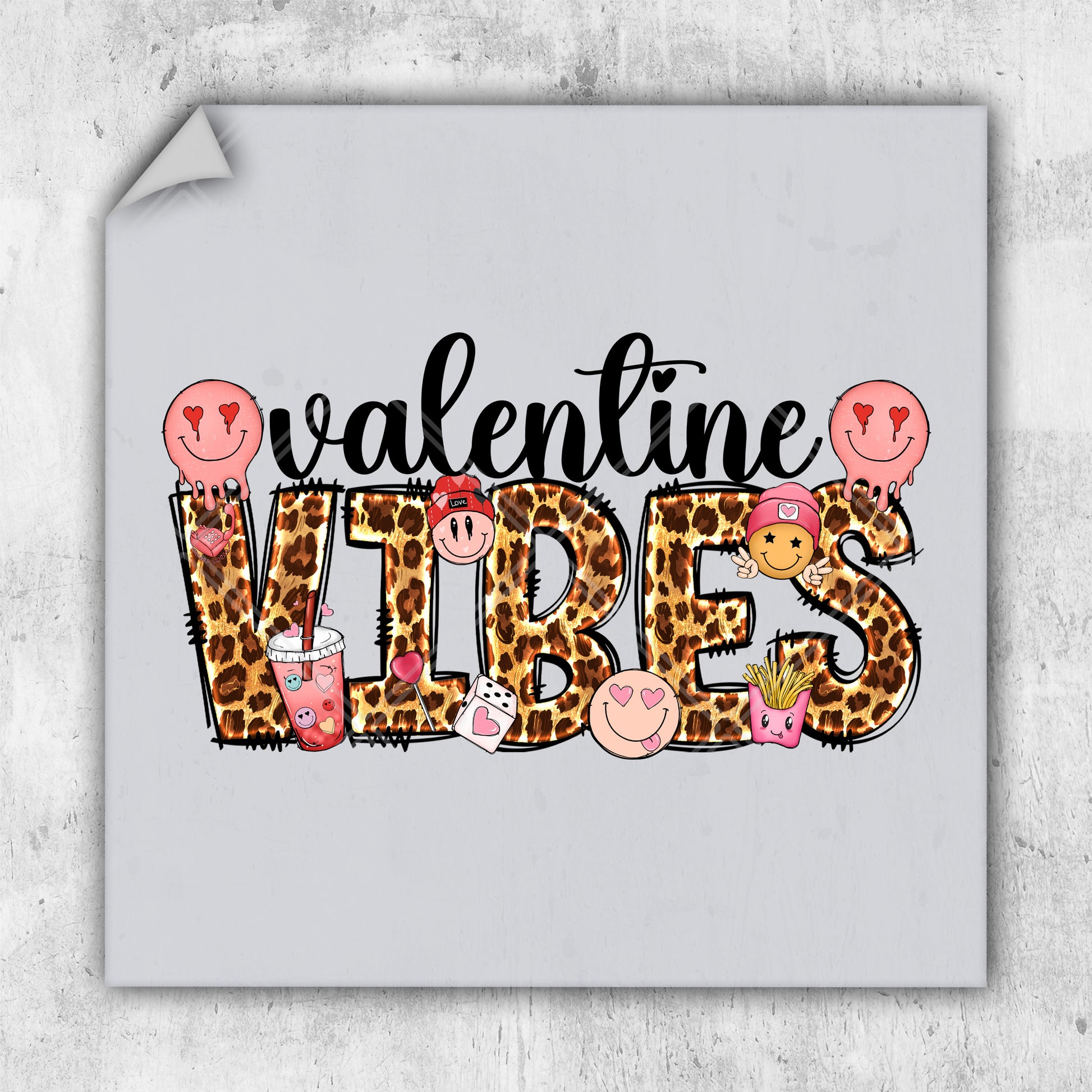 a valentine's day card with the words valentine vibes on it