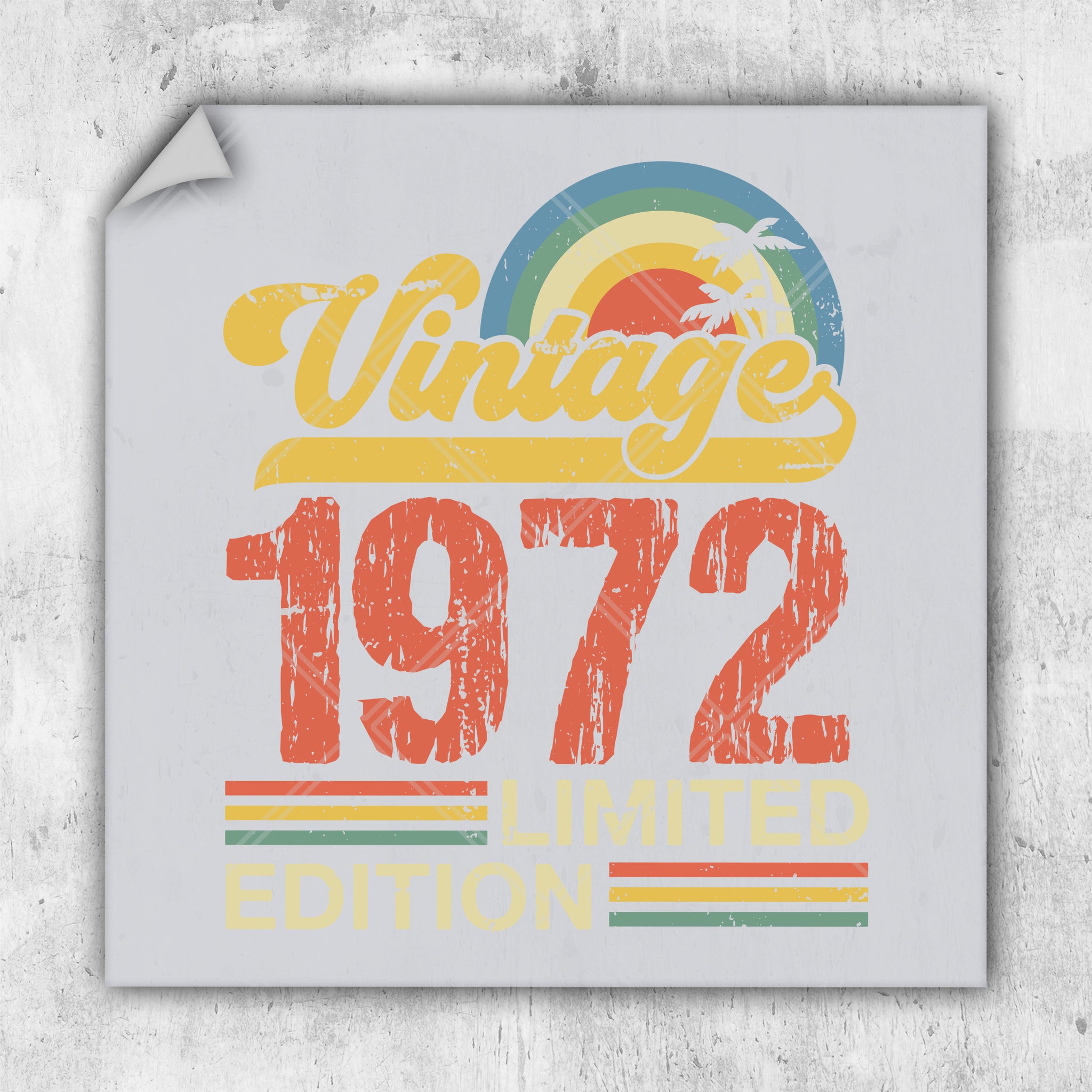 a picture of a sign that says vintage 1971 limited