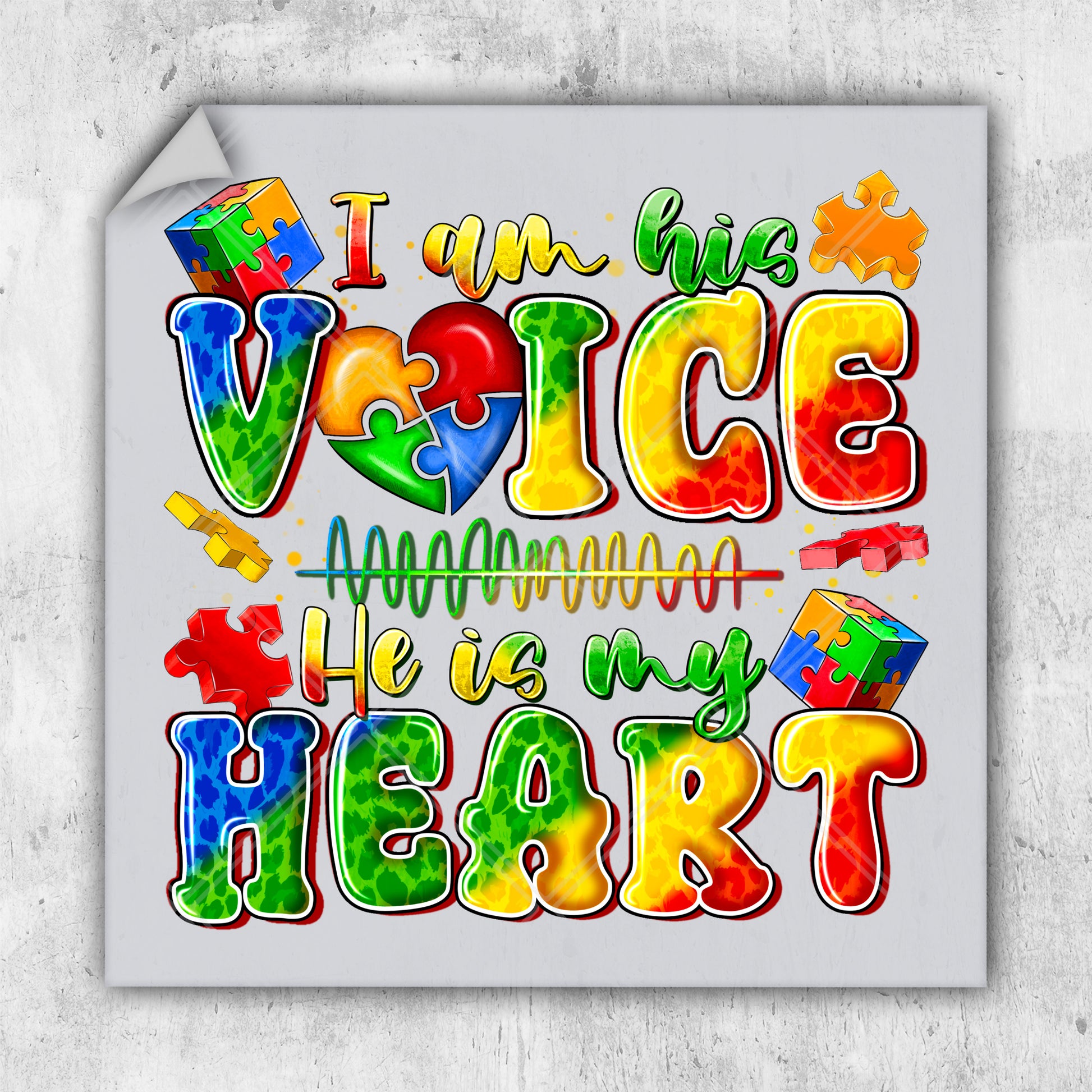 a piece of paper with the words i am the voice of the heart