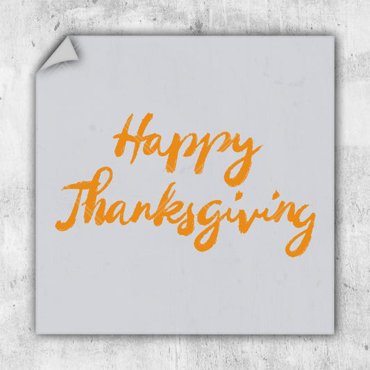 a picture of a happy thanksgiving message on a piece of paper