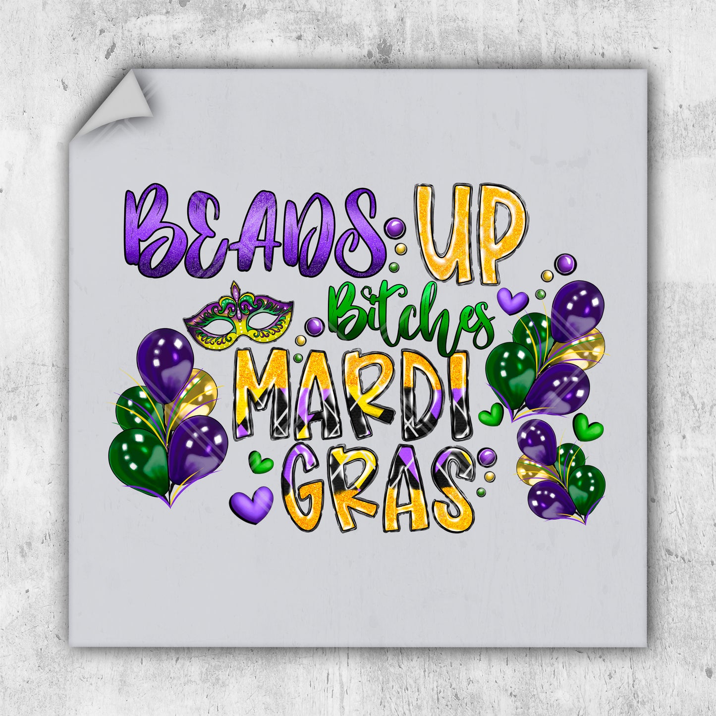 a picture of mardi gras on a white background