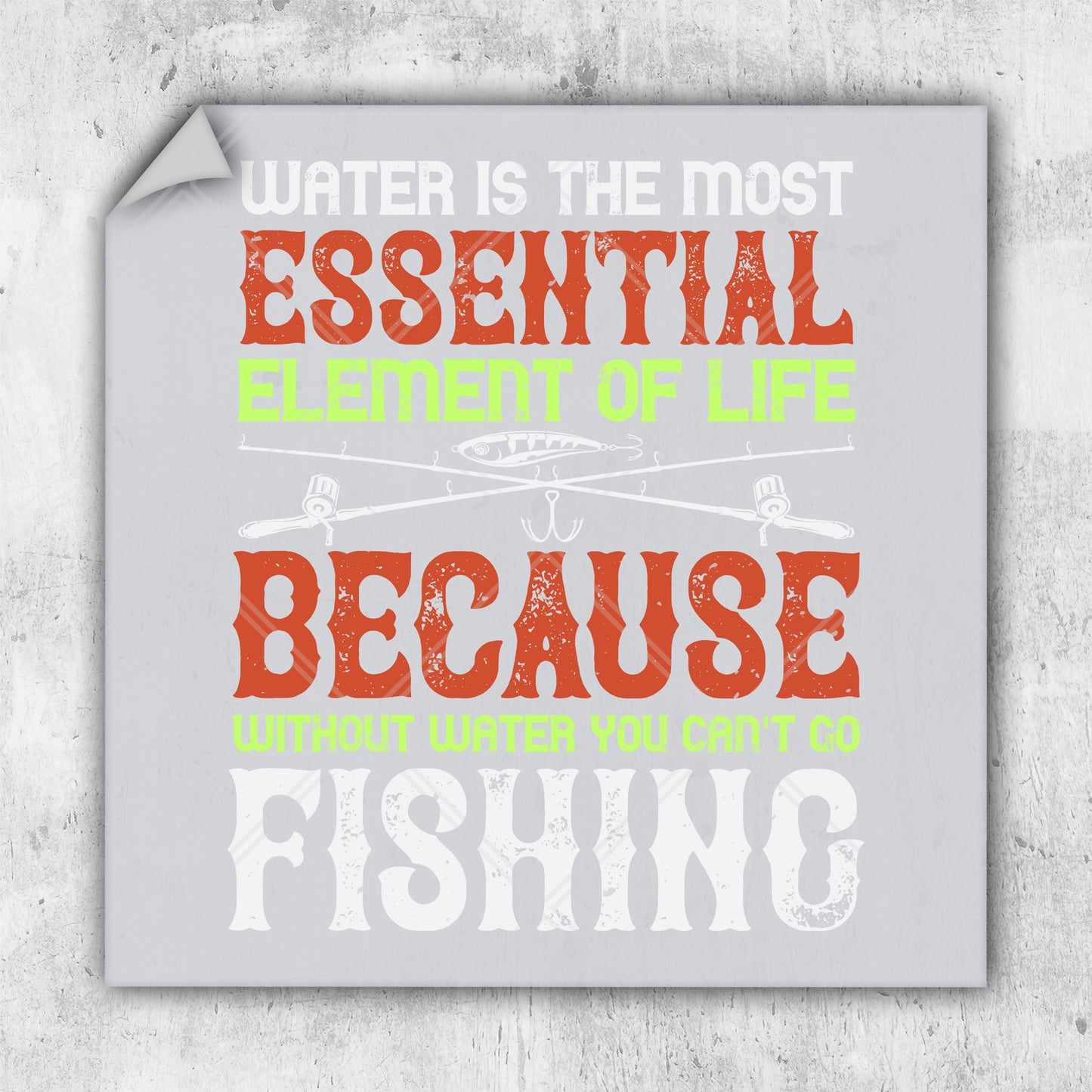 a poster with a quote on it that says, water is the most essential element