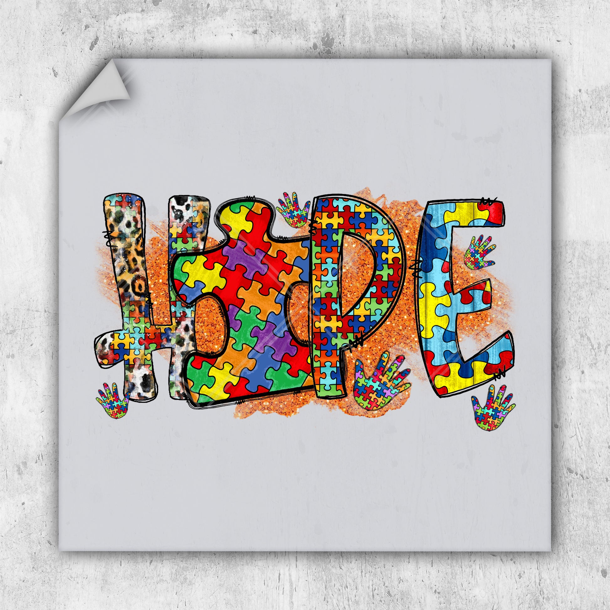 a picture of the word hope made out of puzzle pieces