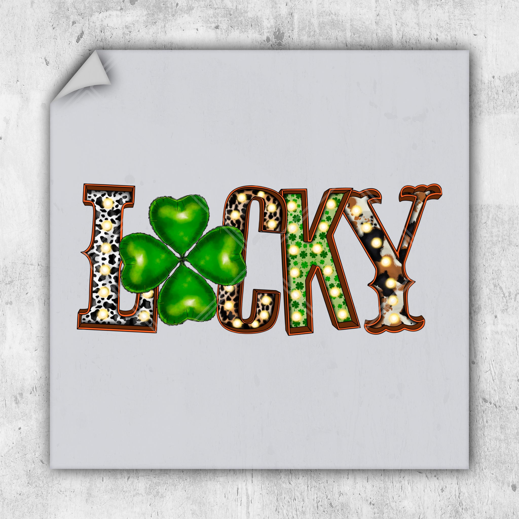 a st patrick's day sign with a shamrock