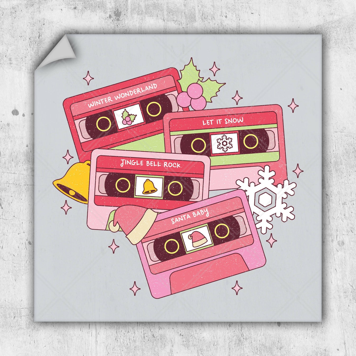 a pile of pink cassettes sitting on top of each other