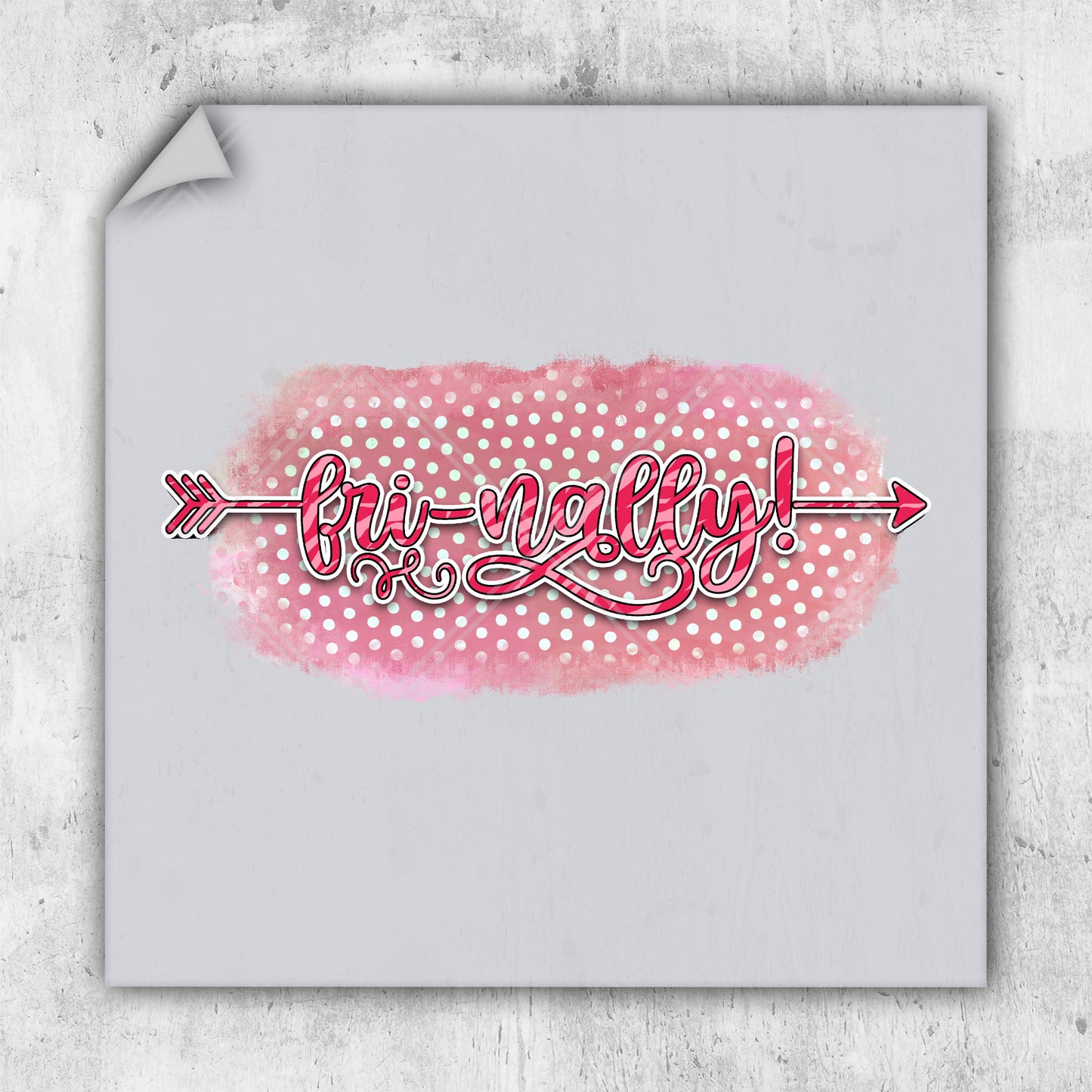 a picture of a pink and white polka dot background with the words, bright light