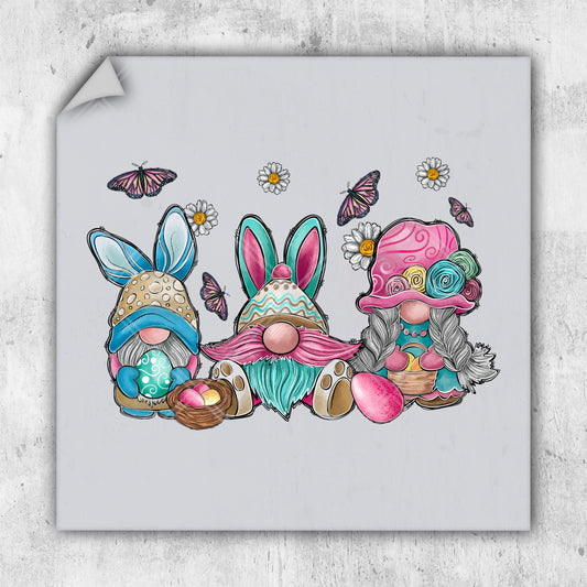 a drawing of two rabbits with flowers and butterflies