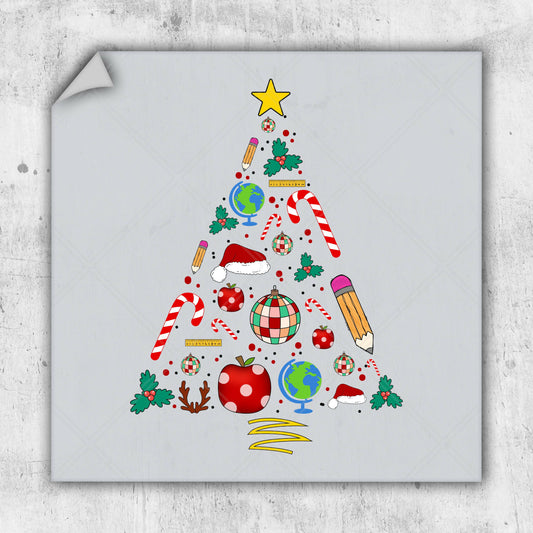 a picture of a christmas tree on a piece of paper