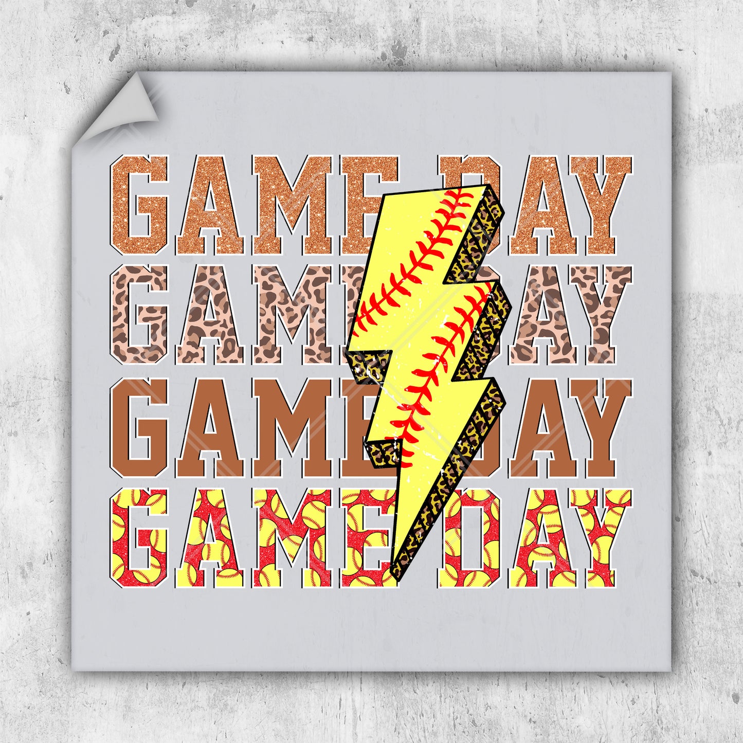 a picture of a baseball with a lightning bolt on it