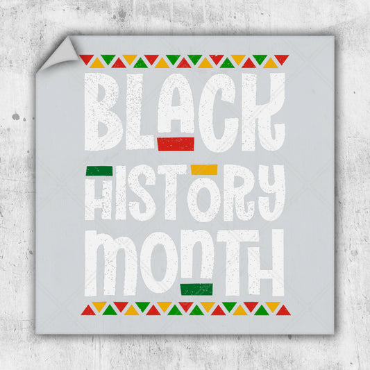 a sign that says black history month on it