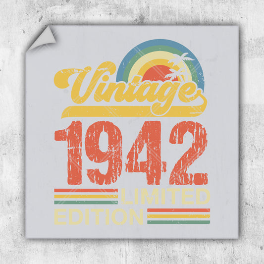 a picture of a sign that says vintage 1974 limited