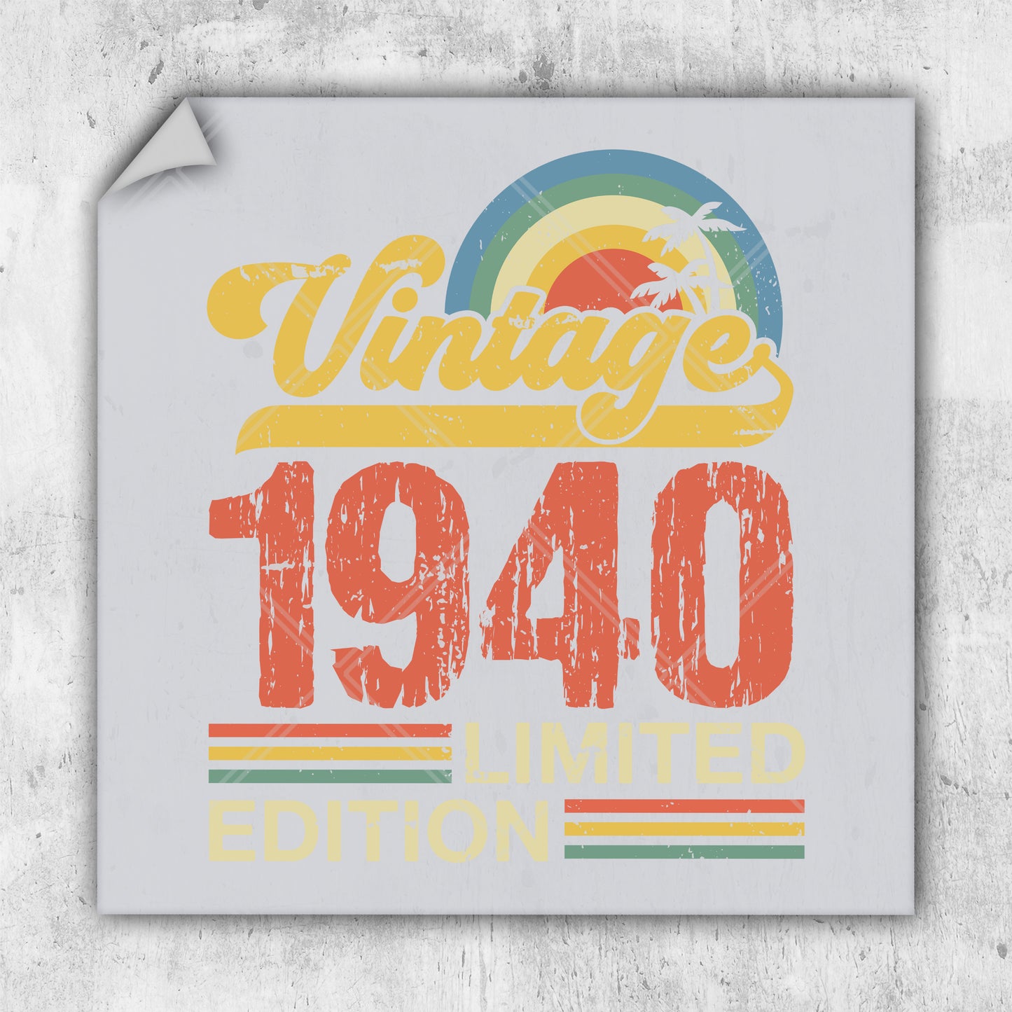 a picture of a sign that says vintage 1940