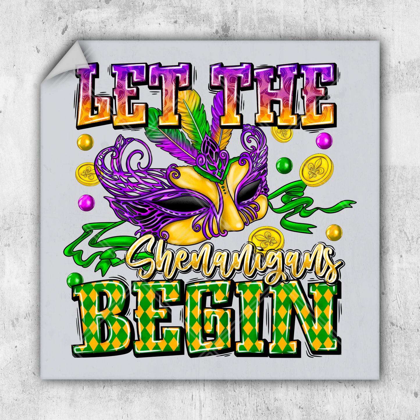 a mardi gras poster with a mardi gras mask