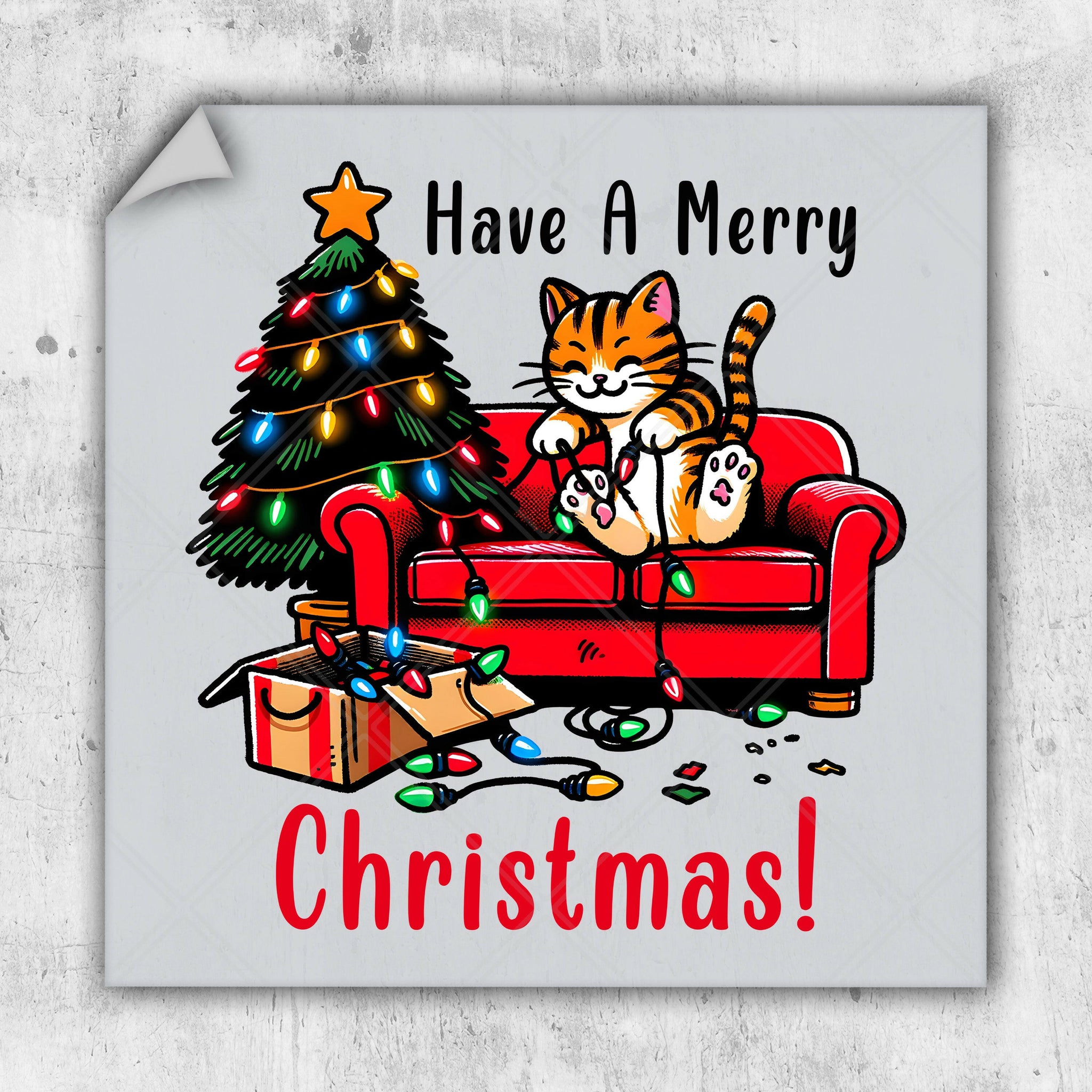 Have A Merry Christmas - DTF Transfer - Ready To Press - Christmas DTF Transfers.