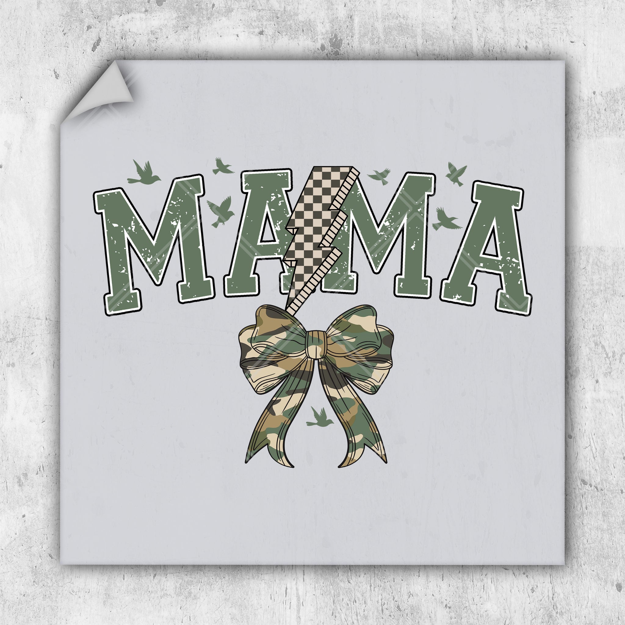 a picture of a bow with the word mam on it