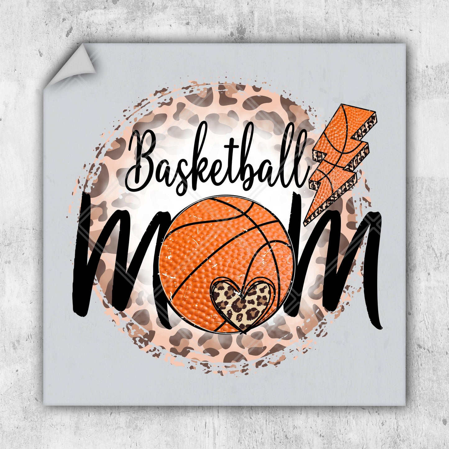 a picture of a basketball mom with leopard print