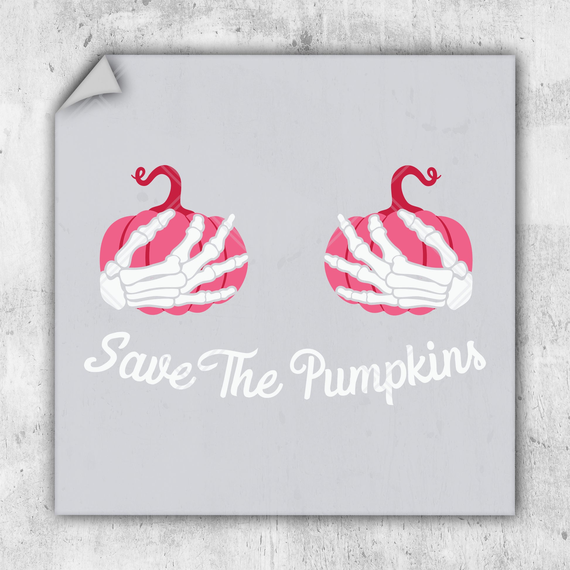 a picture of a pair of pumpkins with the words save the pumpkins