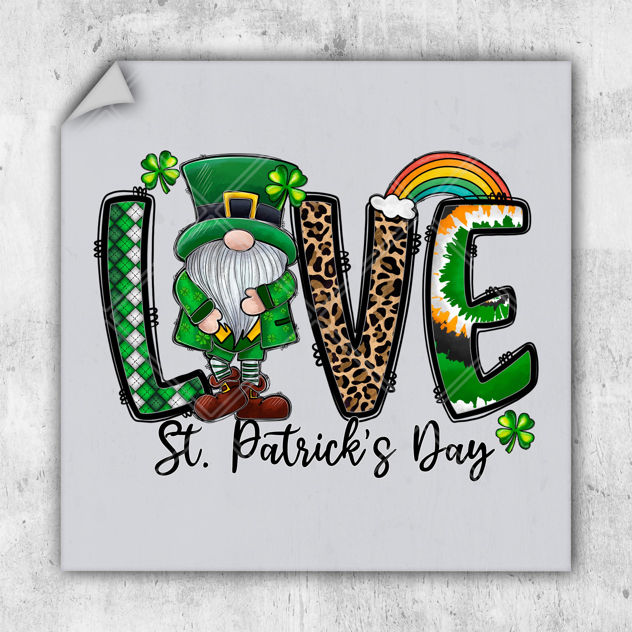 a st patrick's day sign with a lepreite