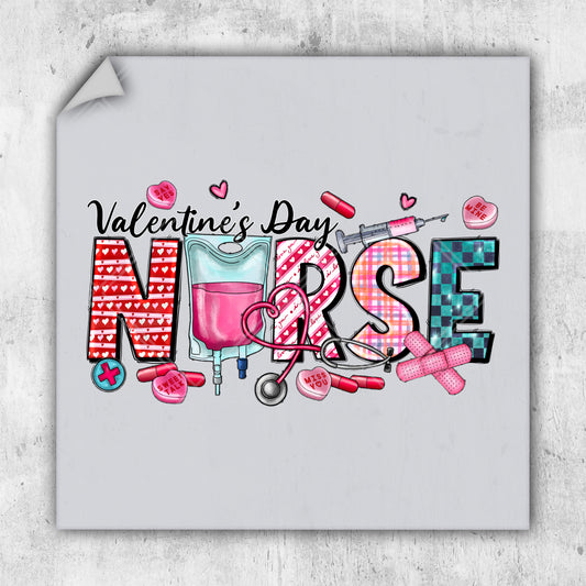 a valentine's day nurse card with a stethoscope