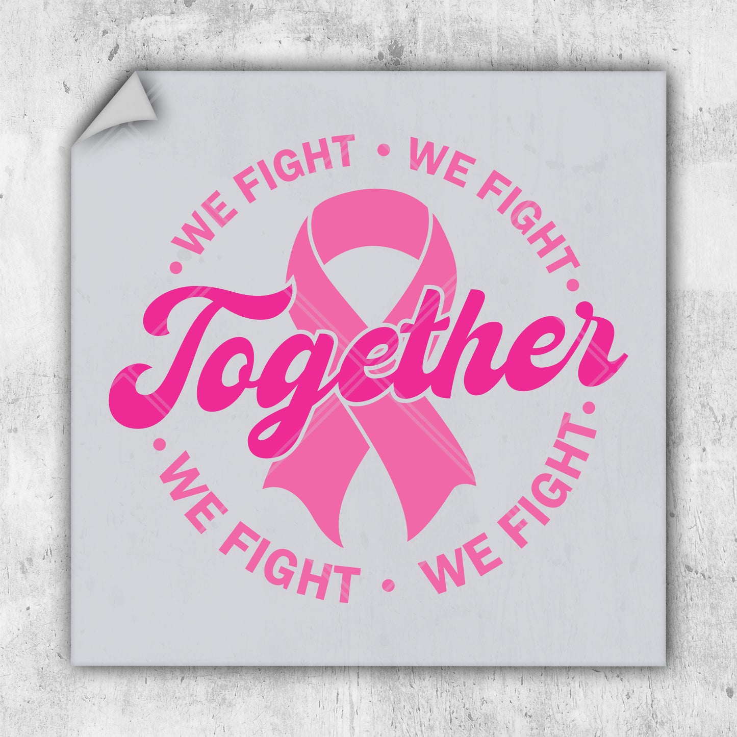 we fight we fight together we fight we fight sticker