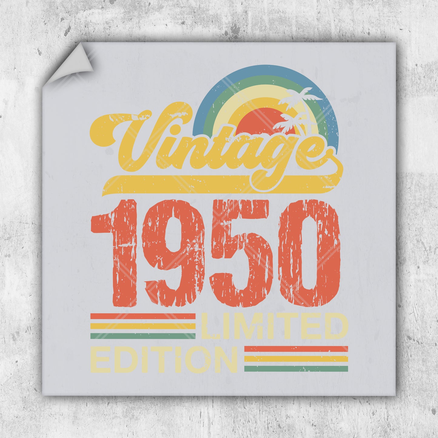 a picture of a sign that says vintage 1950