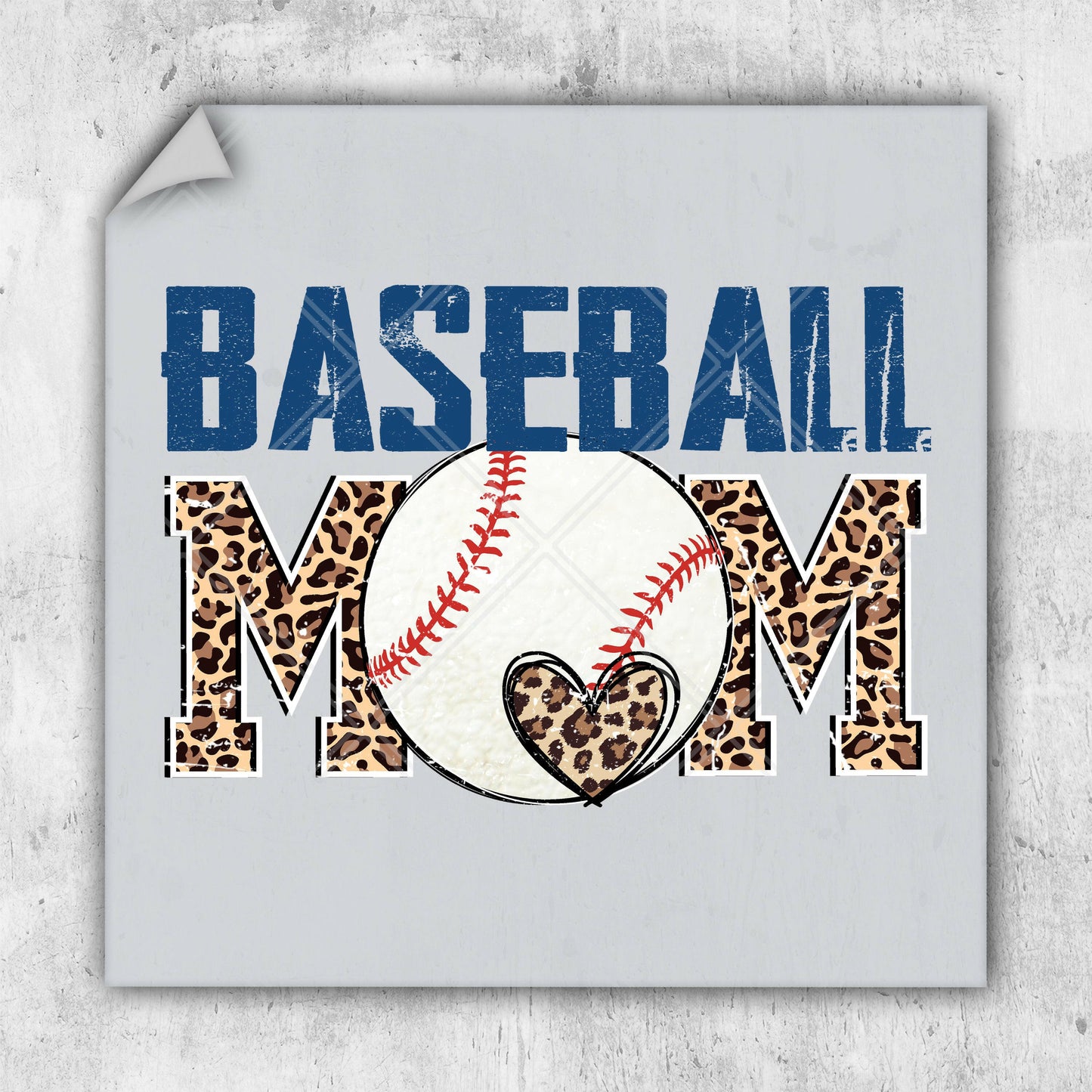 a picture of a baseball mom with a heart