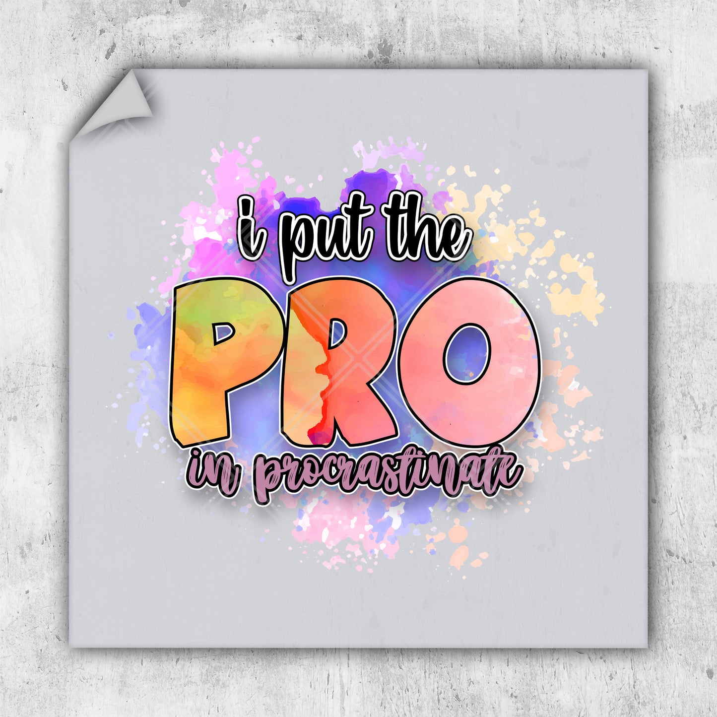 i put the pro in professional sticker