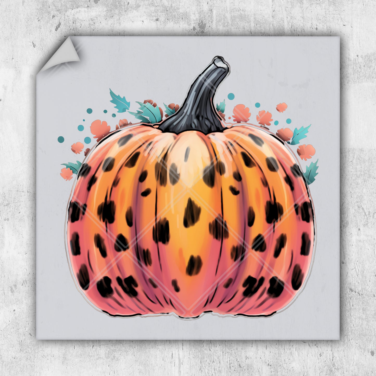 a picture of a pumpkin with spots on it