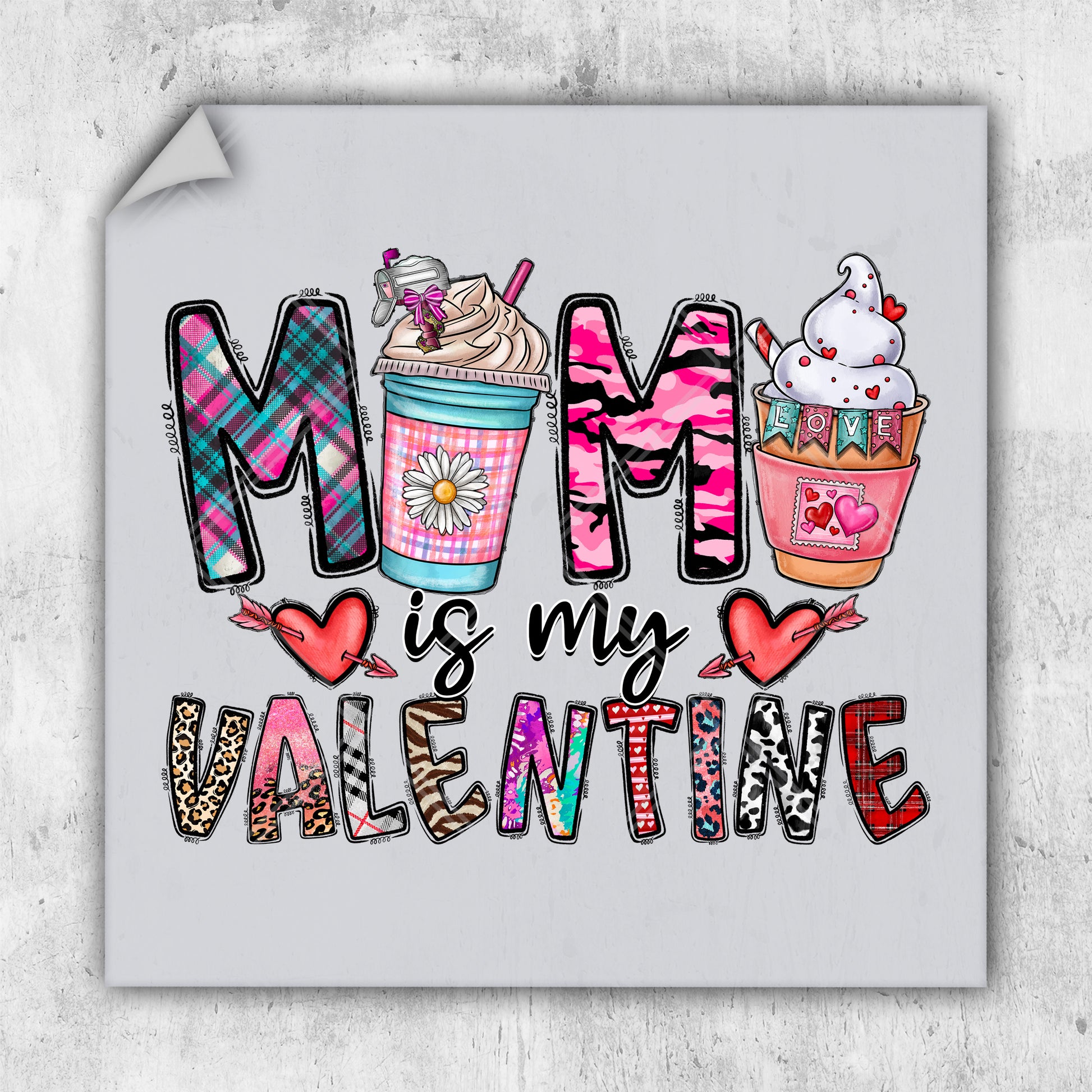 a picture of a mother's day card with the words mom is my valentine