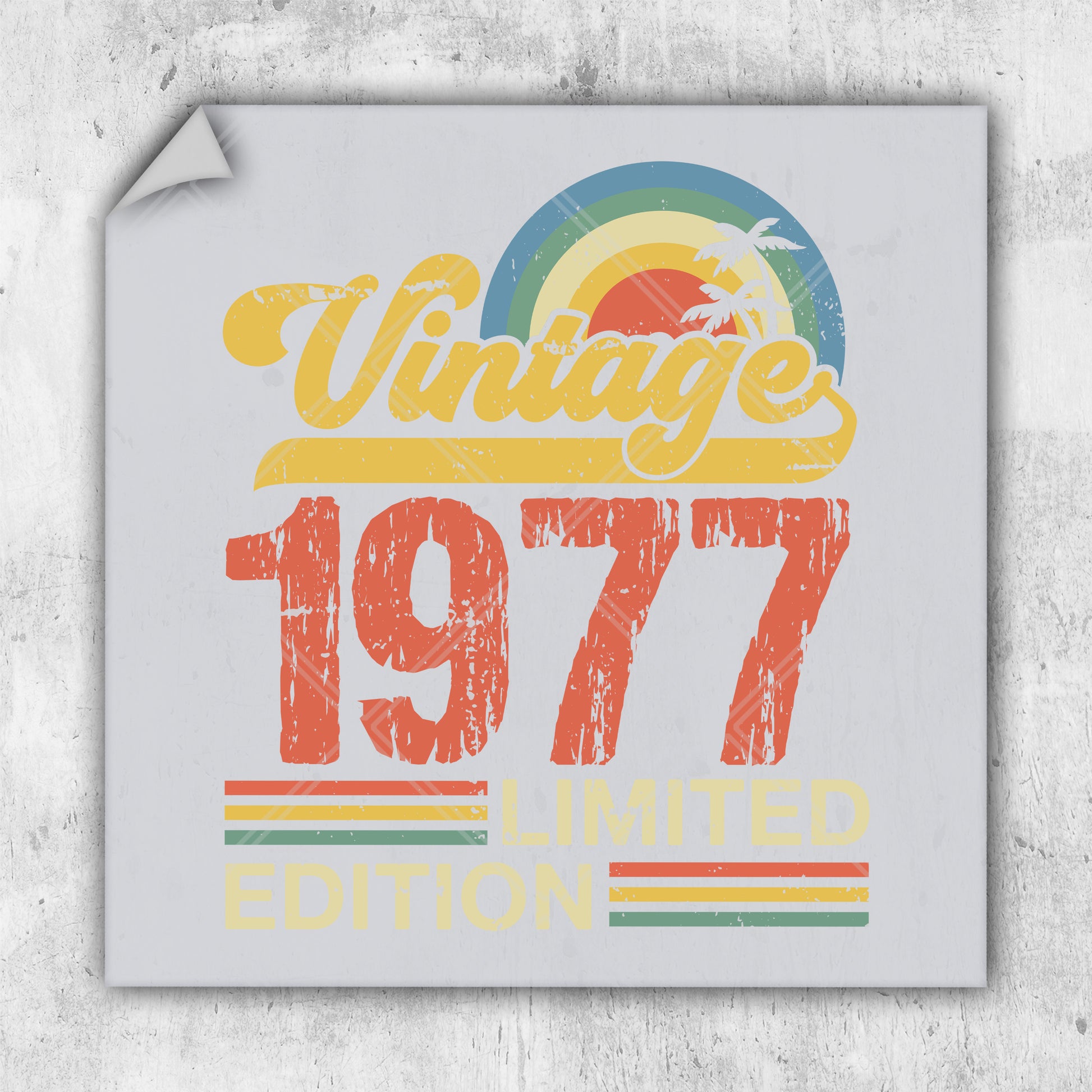 a picture of a sign that says vintage 1971 limited