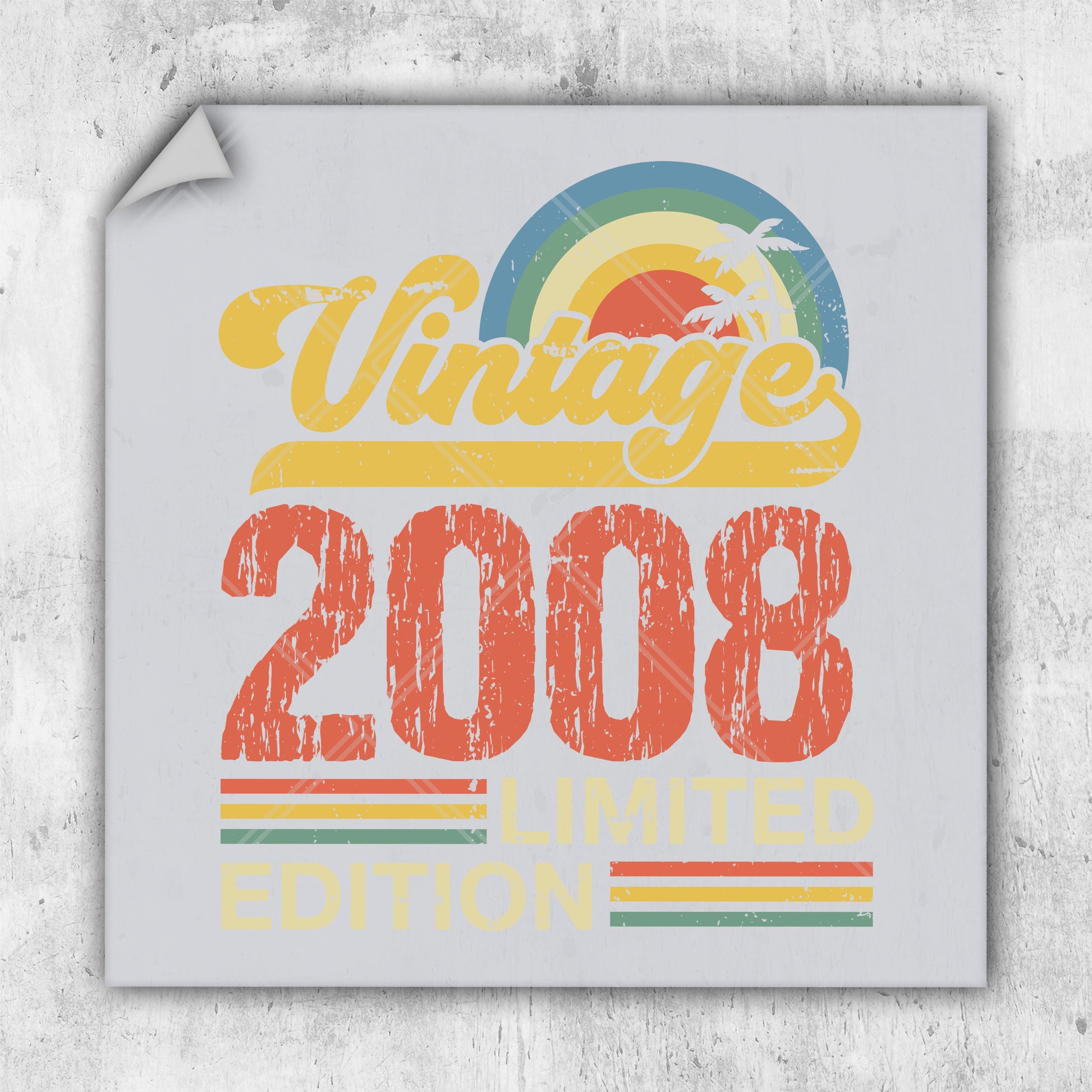 a picture of a sign that says vintage 2008 limited