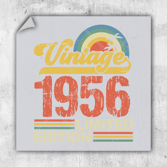 a picture of a sign that says vintage 1956 limited