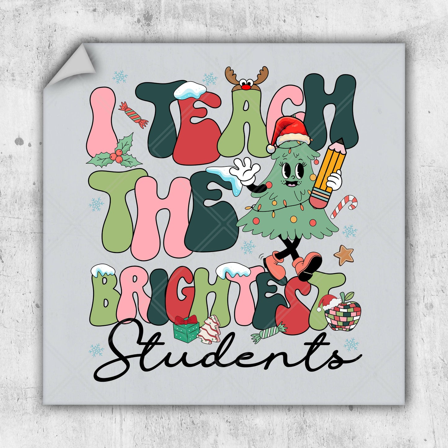 a christmas card with the words high school students