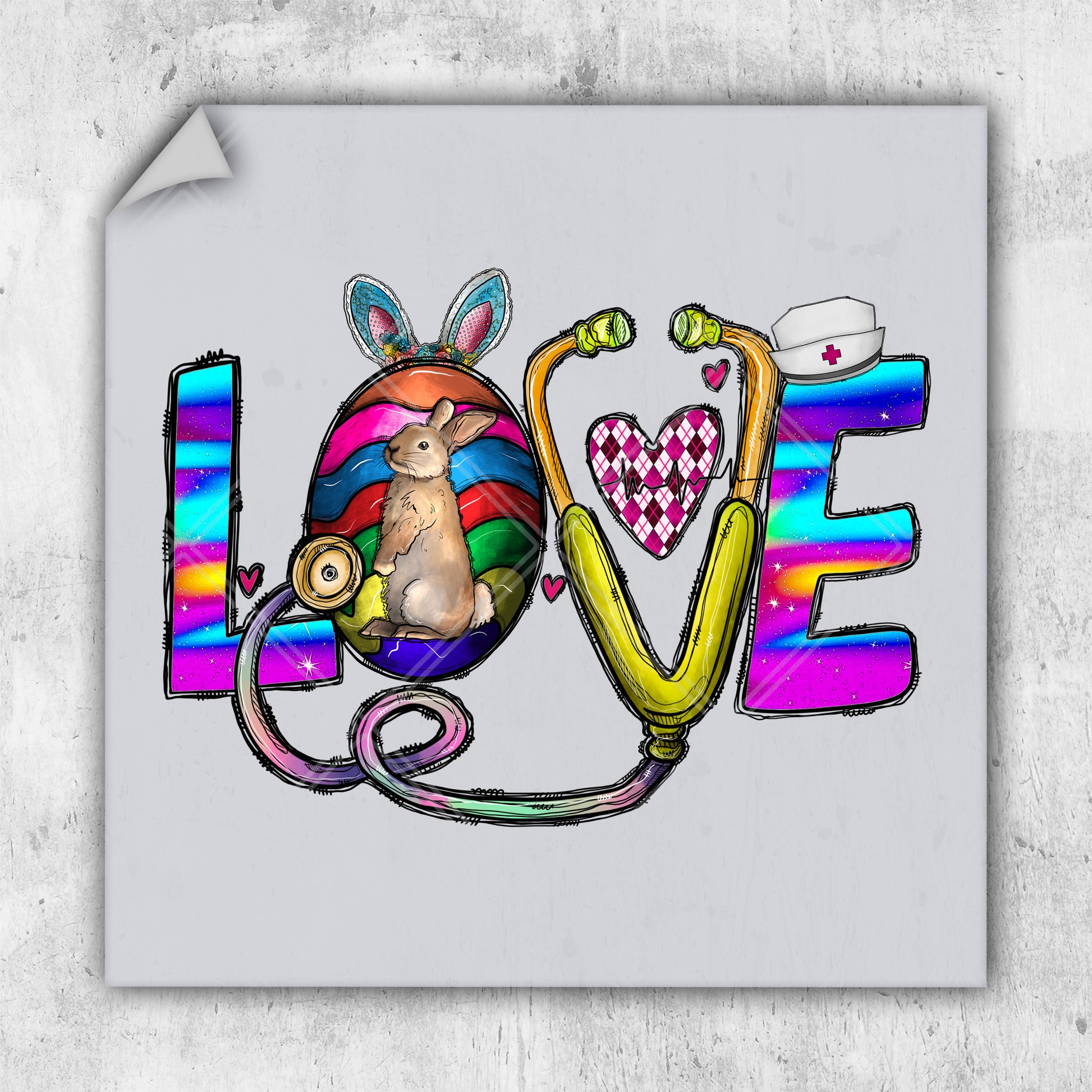 a drawing of a rat on a scooter with the word love